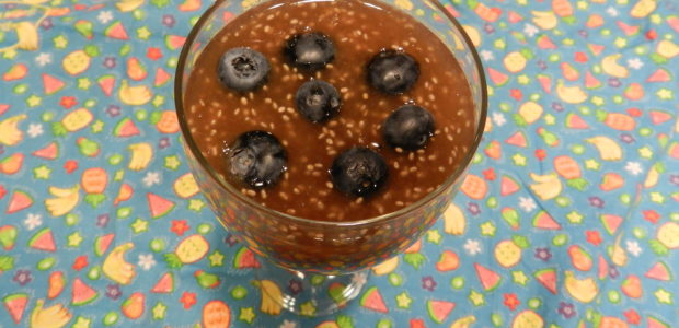 Lemon Chia Pudding with Blueberries